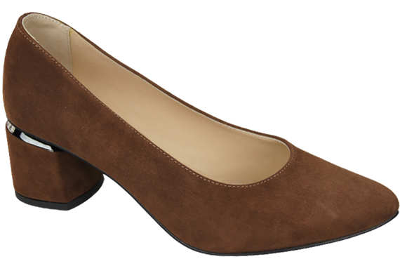Damenschuhe Pumps Braun Natürliches Wildleder 143 Von ElitaBut