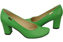 Klassische Damen Limette Leder Mandel Nase Pumps 201 ElitaBut