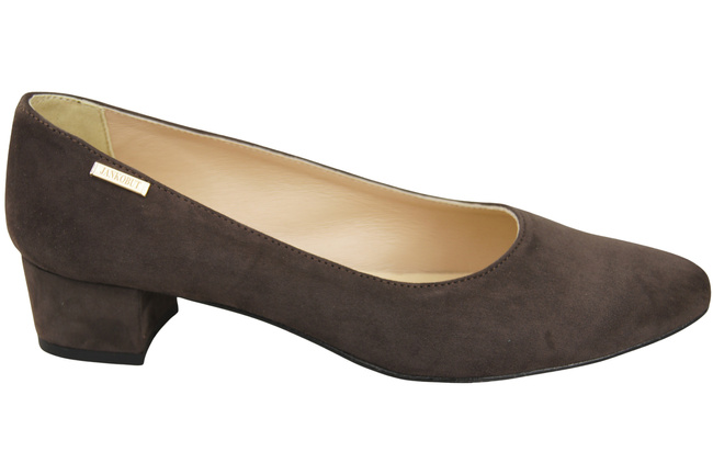 Bequeme Damen-Schuhe Schokolade aus echtem Veloursleder 220 Z ElitaBut