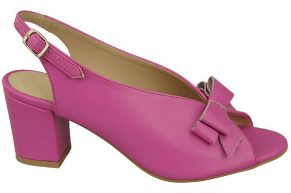 Damenschuhe Sandalen Fuchsia Naturleder Korn 148 L ElitaBut