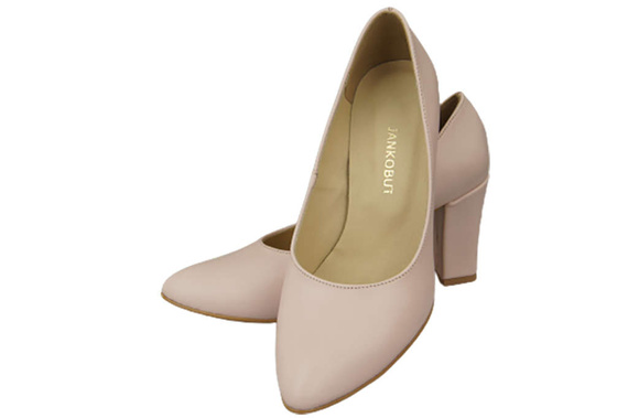 Damenschuhe Pumps Rosa Puder Naturleder 170 ElitaBut