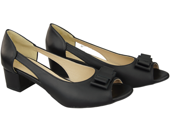 Damenschuhe Sandalen Schwarz Naturleder 145 ElitaBut