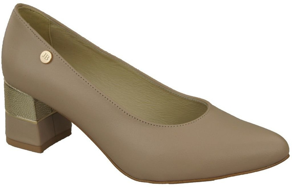 Damenschuhe Pumps mit Cappuccino-Körnung Naturleder 142 ElitaBut