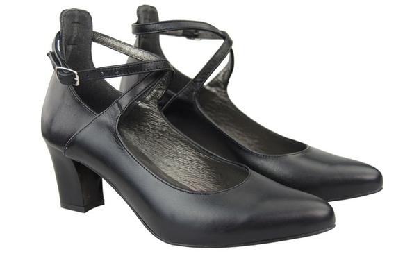 Damenschuhe Pumps Schwarz Naturleder 118 ElitaBut