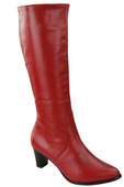 Damenstiefel, Naturleder, Rot 982 ElitaBut