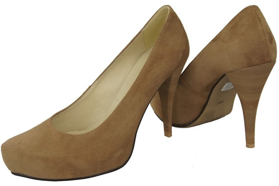 Damenschuhe Pumps Oliv Naturleder Wildleder 644 ElitaBut