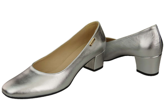 Damenschuhe Pumps Naturleder 172 Silber ElitaBut