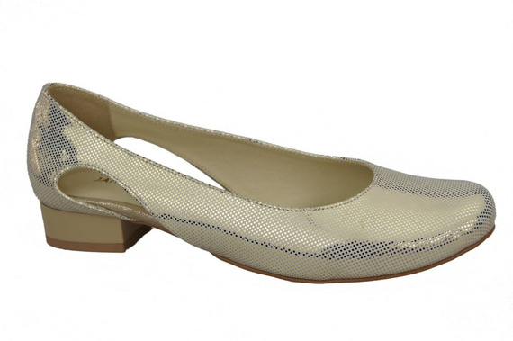 Damen Ballerinas Gold, Naturleder 103 ElitaBut