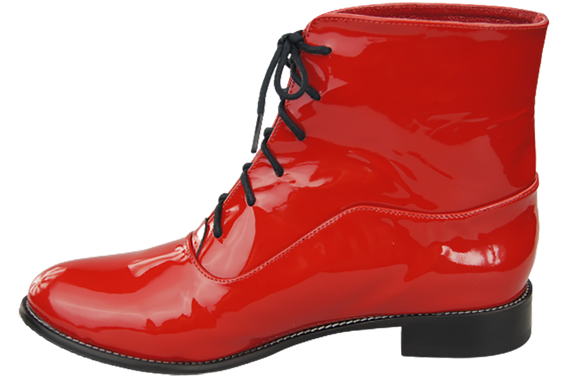 Damenstiefel Frühling/Herbst Naturleder Rot Lack 155 L ElitaBut