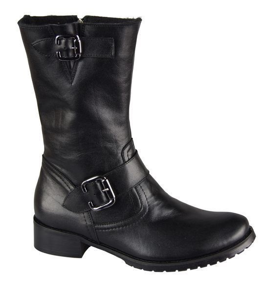 Damenstiefel, Naturleder, Schwarz 743 ElitaBut