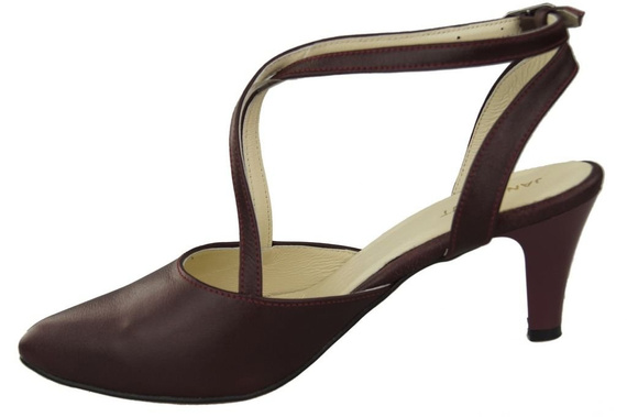 Damenschuhe Burgunderrote Sandalen, Naturleder 129 ElitaBut