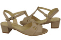 Damenschuhe Cappuccino Sandalen Narbenleder 169 ElitaBut