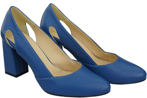 Damenschuhe Pumps Blau Naturleder 184 ElitaBut