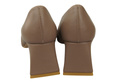 Damen Pumps Cappuccino Dunkel Echtleder Spitz Zehen Absatz ElitaBut 221