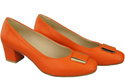 Damenschuhe Pumps Naturleder 187 Orange ElitaBut