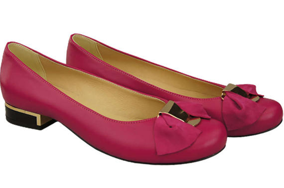 Damen Ballerinas Naturleder Lila 894 ElitaBut