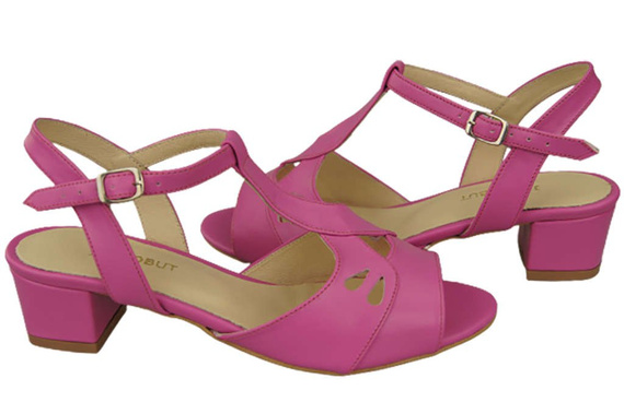 Damenschuhe Sandalen Fuchsia Naturleder 169 ElitaBut