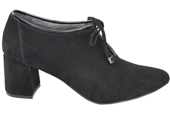 Damenschuhe Brogues Schuhe Schwarz Naturveloursleder 183 ElitaBut