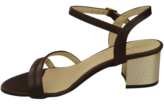 Damenschuhe Schokolade Naturleder 197 Sinnlich freizügige Fußsandalen ElitaBut