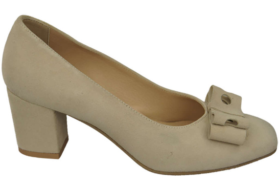 Damenschuhe Pumps Beige Natürliches Wildleder 163 ElitaBut