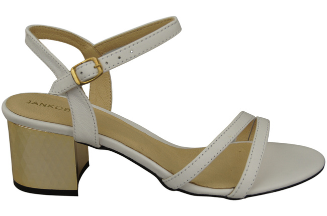 Damenschuhe Weißes Naturleder 197 Sandalen, die den Fuß sinnlich enthüllen ElitaBut