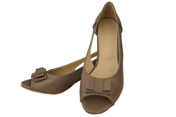 Damenschuhe Cappuccino Sandalen Naturleder 145 ElitaBut