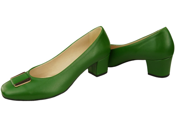 Damenschuhe Pumps Naturleder 187 Grün ElitaBut