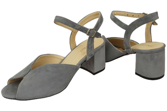 Damenschuhe Sandalen Graues Naturleder Wildleder 185 ElitaBut