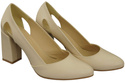 Damenschuhe Beige Pumps, Naturleder 184 ElitaBut