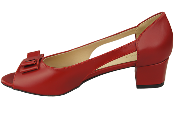 Damenschuhe Sandalen Rot Naturleder 145 ElitaBut