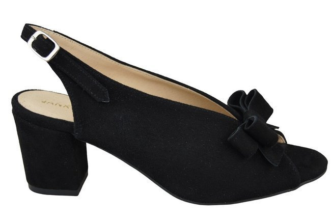 Damenschuhe Sandalen Schwarz, Naturleder, Wildleder 148 ElitaBut