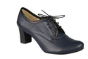 Schuhe Damenschuhe zum Schnüren, Naturleder, Marineblau 758 ElitaBut