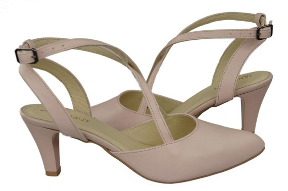 Damenschuhe Sandalen Rosa Puder Naturleder 129 ElitaBut