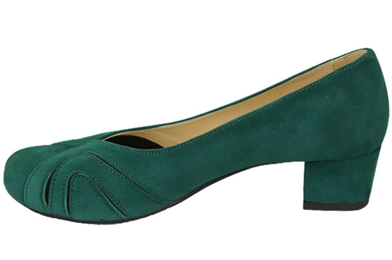 Damenschuhe Pumps aus natürlichem Wildleder Malachite 786 von ElitaBut