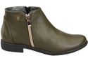 Frühlingsstiefel für Damenschuhe, Naturleder, Olive 872 ElitaBut