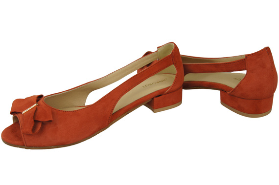 Schuhe Damensandalen Ziegelrot Naturleder Wildleder 994 Kombination aus Stil und Komfort ElitaBut