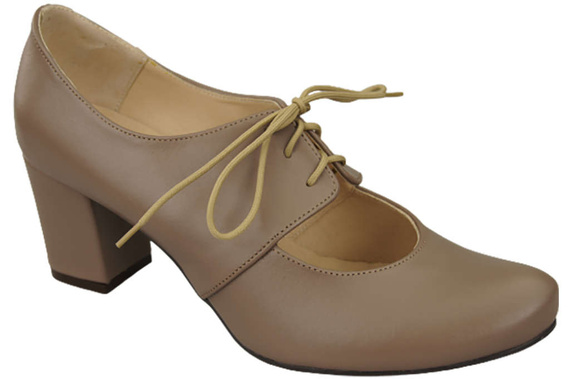 Schuhe Damenschuhe, Naturleder Cappuccino 161 ElitaBut