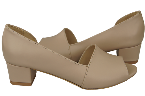 Damenschuhe Cappuccino Sandalen Narbenleder 147 ElitaBut