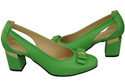 Schuhe Damen Lime Pumps aus Naturleder mit dekorativem Absatz 199 ElitaBut