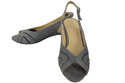 Damenschuhe Sandalen, natürliches Wildleder, Grau 991 ElitaBut