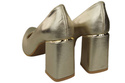 Damenschuhe Goldene Pumps, Naturleder 179 ElitaBut
