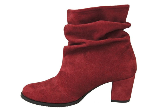 Damenschuhe Stiefel, Naturleder, Burgund 986 ElitaBut