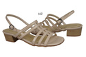 Damenschuhe Sandalen mit flachem Absatz Beige 622 ElitaBut