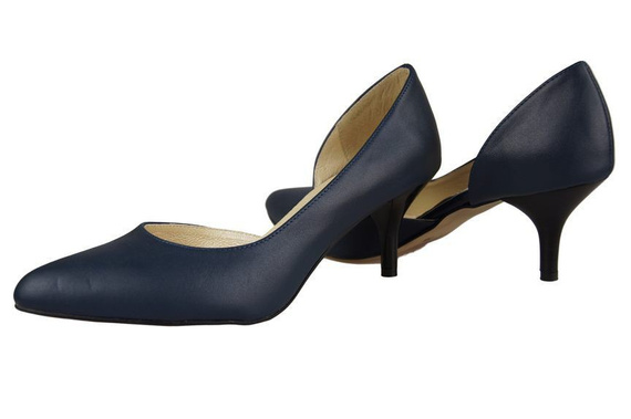 Damenschuhe Pumps, Naturleder, Marineblau 900 ElitaBut