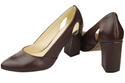Damenschuhe Schokoladenpumps, Naturleder 184 ElitaBut