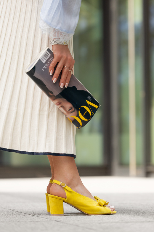 Damenschuhe Zitronensandalen, Naturleder, Wildleder 148 ElitaBut