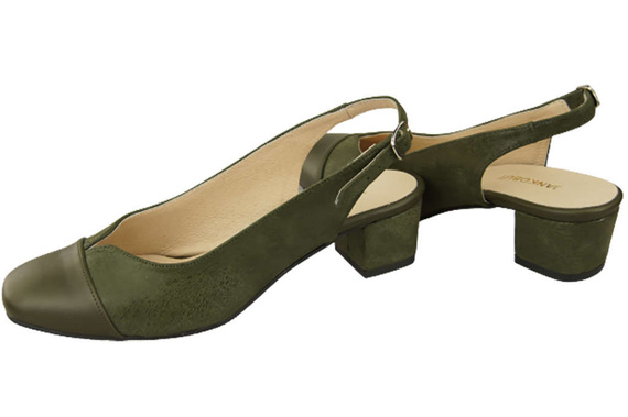 Damenschuhe Sandalen Naturleder 165 Olive ElitaBut