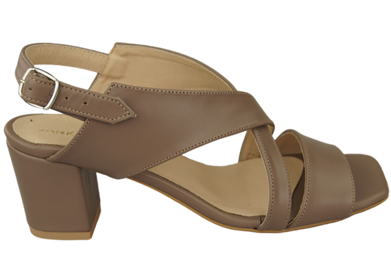 Damenschuhe Cappuccino Sandalen Naturleder 149 ElitaBut