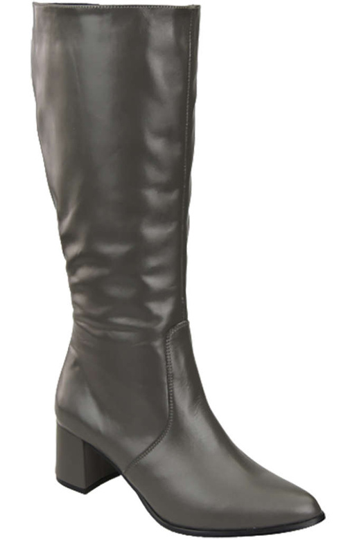 Klassische Damenstiefel, Naturleder, Graphit 175 ElitaBut