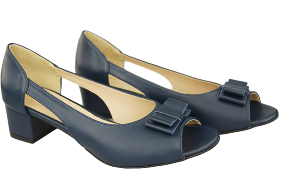 Damenschuhe Sandalen Marineblau Naturleder 145 ElitaBut